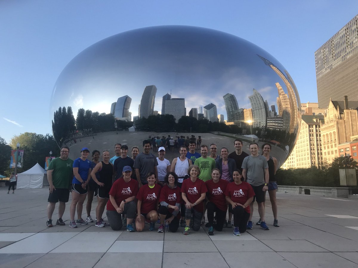 AmerHealthLaw's tweet photo. Great way to start the day!  Thanks to @kculvercpa and @marasmith214 for coordinating this early morning run. #AHLA18 https://t.co/3WiuxJNp7p