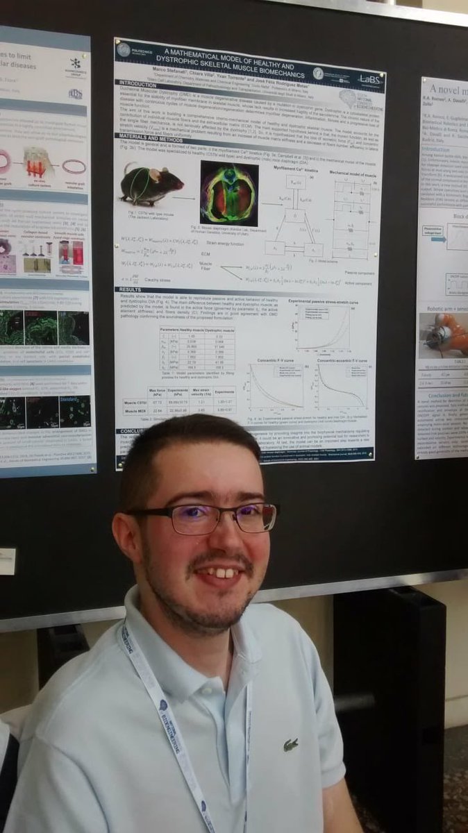 LaBS_Polimi's tweet photo. Poster time for LaBS people @GNB_2018 @polimi about skeletal #distrophy, spinal #metastasis, uremic #microcirculation and bioresorbable #stent. Well done!
@Udio_NT https://t.co/MlSsSgJAuu