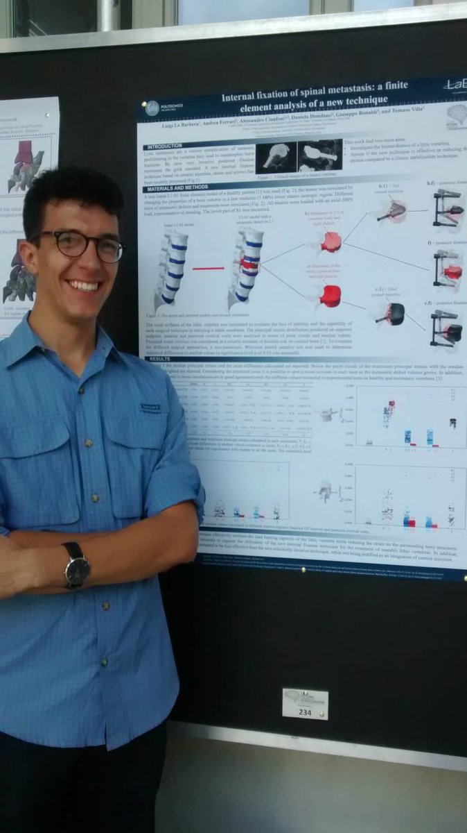 LaBS_Polimi's tweet photo. Poster time for LaBS people @GNB_2018 @polimi about skeletal #distrophy, spinal #metastasis, uremic #microcirculation and bioresorbable #stent. Well done!
@Udio_NT https://t.co/MlSsSgJAuu