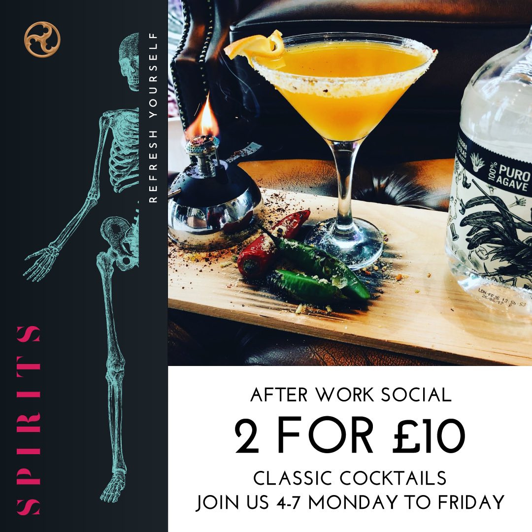 SpiritsBarUK's tweet photo. Fancy a drink after a hard day at work? Join us Monday to Friday for some amazing cocktails 👌🍸 #Leicester https://t.co/x5yOpNM20R