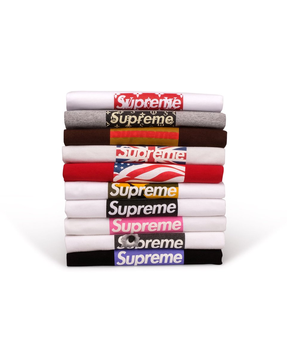 grailed's tweet photo. #grailedheatwave is here. Enter to win 1 of 10 iconic Supreme Box Logo T-shirts - https://t.co/bk4njheKLY https://t.co/RRy5xvup59