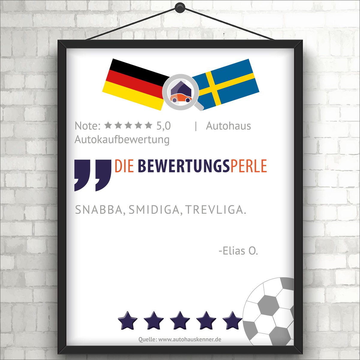 Autohaus_kenner's tweet photo. Diese schwedische Bewertungsperle feiern wir heute ganz besonders! 🇩🇪️⚽🇸🇪️ Weitere schöne Bewertungen gibt es hier 👉https://t.co/pYb4hQcxEs
#schweden #autohaus #kroosartig https://t.co/LK50FsAGPq