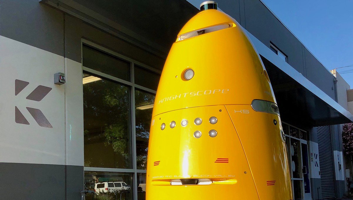 iKnightscope's tweet image. Why #YELLOW? Busy bee season! We&apos;ve been deploying at our first two casinos, an automotive facility, a beverage company, and our first oil/gas related location.  #busy #bee #growth #knightscope #securityrobot
