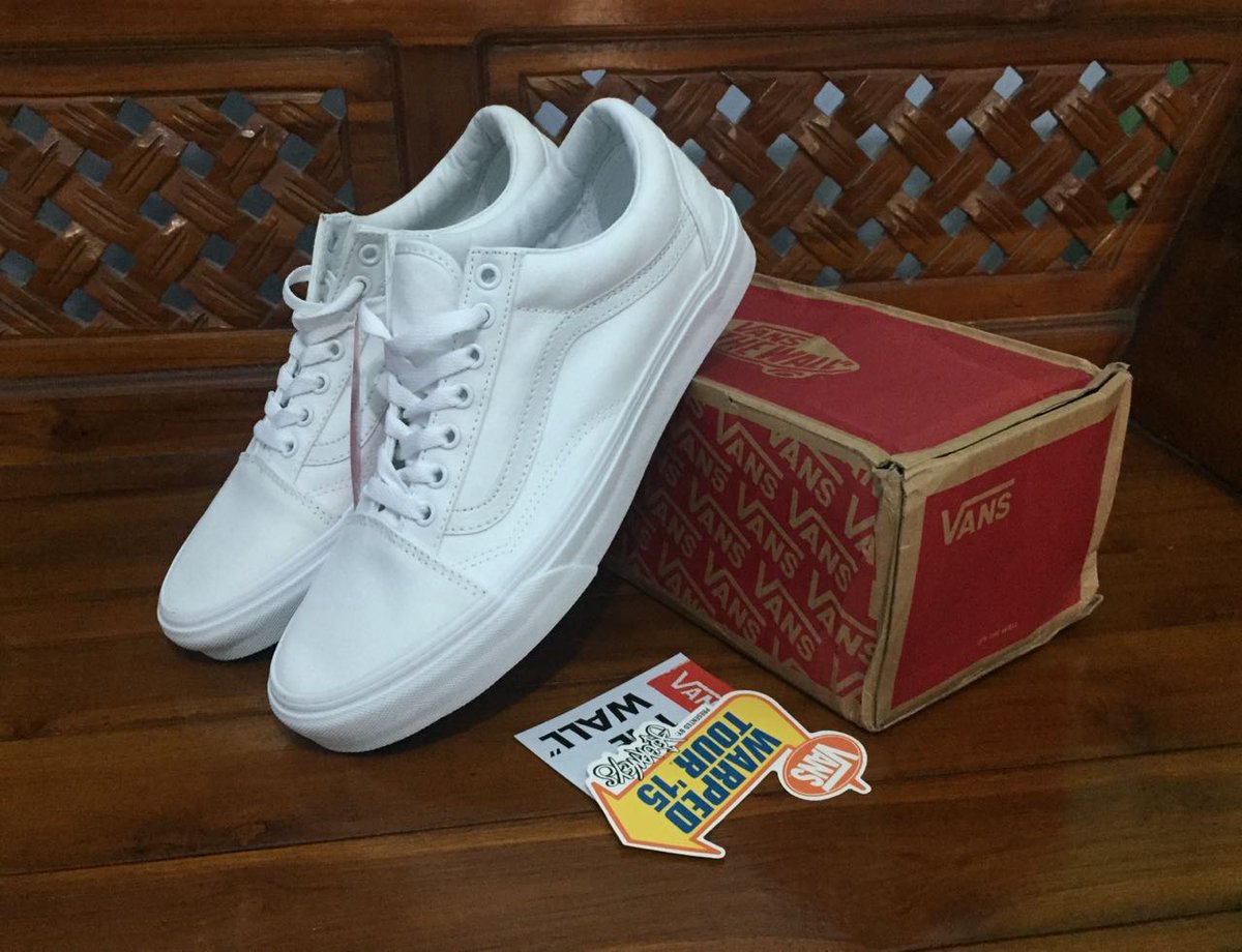 jual vans authentic true white original