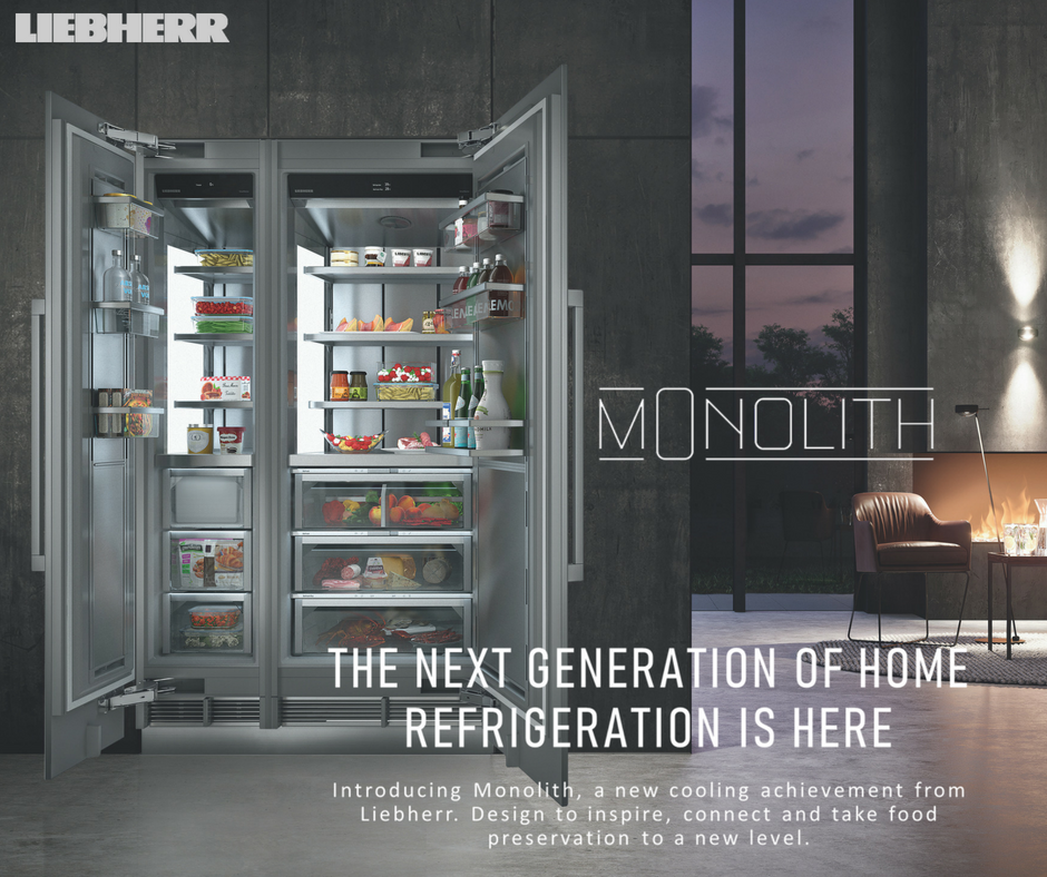 Introducing Monolith, from <a href="/LiebherrHomeUS/">Liebherr Appliances US/CA</a>. With features like the SmartDeviceBox that you can control from your smartphone or tablet, the Touch-Control Panel and a LED InfinityLight, Monolith becomes pioneer on the next generation of home refrigeration. home.liebherr.com/en/usa/ncsa/re…
