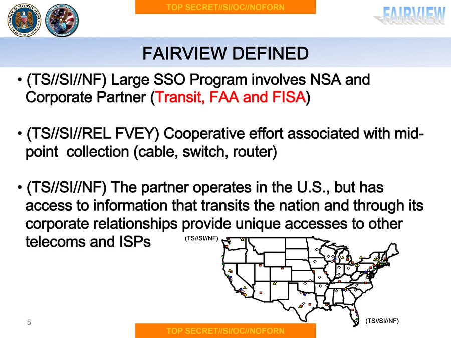 NSA says it values AT&T not only because it “has access to information that transits the nation,” but also because it maintains unique relationships with other phone and internet providers.