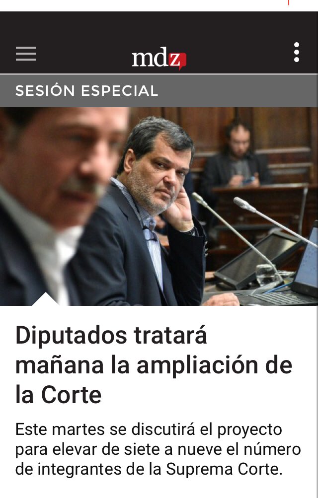Ante la sorpresiva notificación de la sesión especial con motivo del Proyecto de Ampliación de la Corte, desde el Bloque anuciamos nuestro rechazo a esta iniciativa.