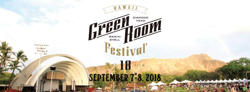 Hawaii's Greenroom Festival returns to the Waikiki Shell on September 7 &amp; 8, 2018 at 5:00 PM for a day of music, art, &amp; environmental consciousness!  #savethebeach #savetheocean #greenroomfestival2018  bit.ly/greenroomfesti…