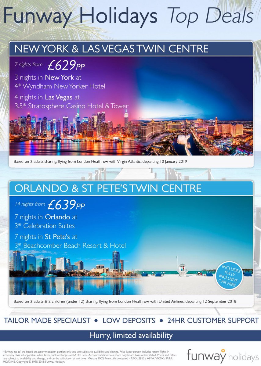 #Amazing twin centre #holidays 

#LuxuryTravel #travel #HoneyMoon #bargains #bargain #couples #USA #LasVegas #vegasbaby #NYC #Orlandoflorida #Disney #Florida #familytravel