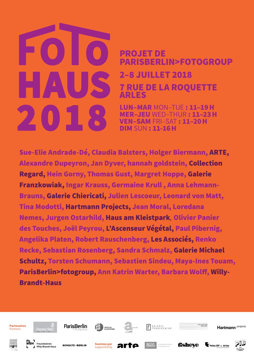 PBfotogroup's tweet photo. New edition FOTOHAUS by @PBfotogroup 2-8 July 2018, 7, rue de la Roquette Arles during @rencontresarles / Festival @voies_off https://t.co/mcoyrrFgPr