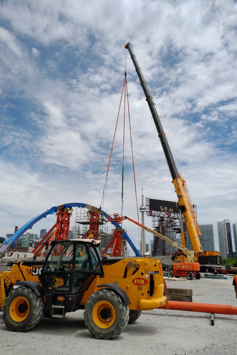 _CreateTO's tweet photo. Progress at the #GarrisonCrossing site! @TorontoComms @wsp @CRHCanada #ESFox https://t.co/P5h6zDd6MN