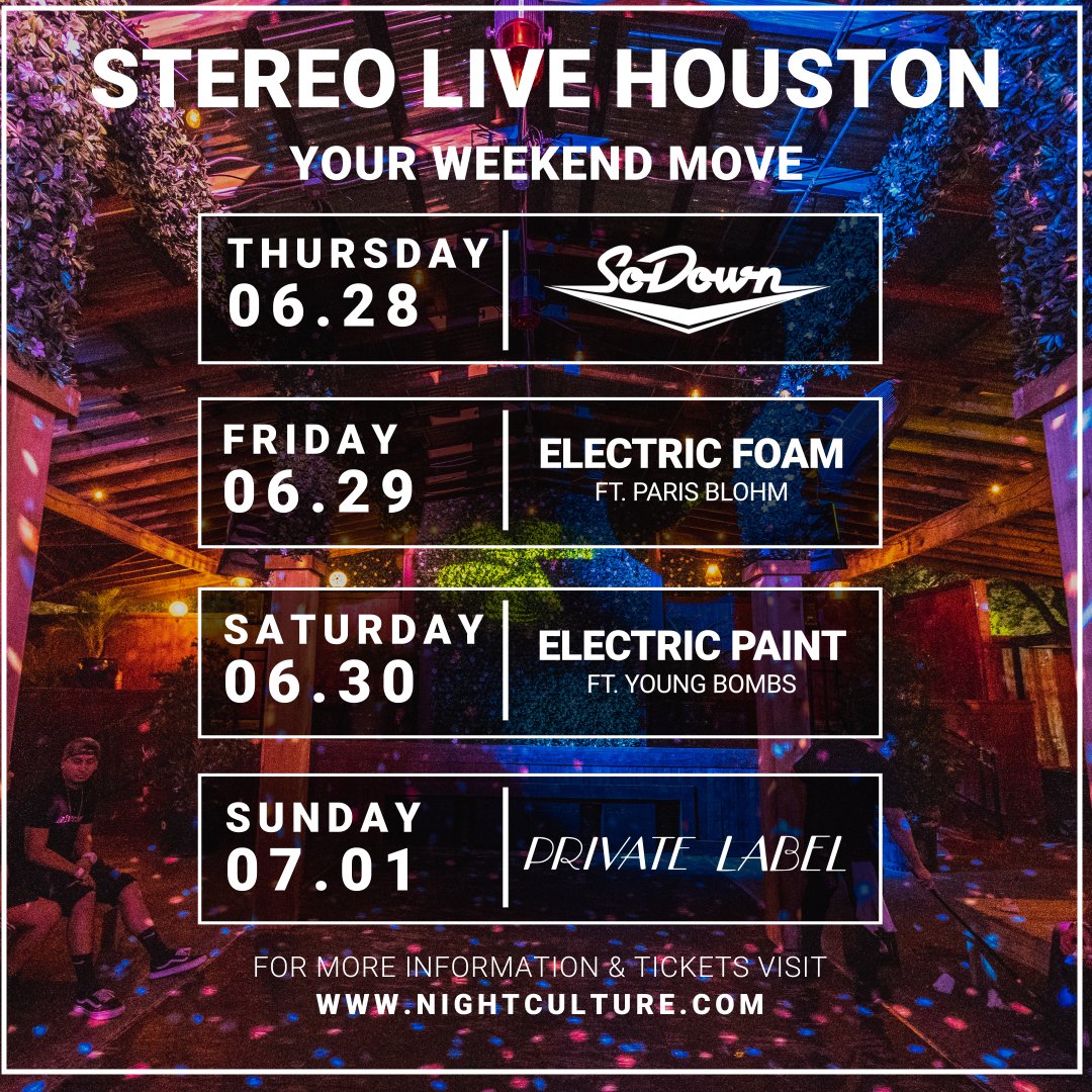 NightCulture's tweet image. 💥 Your @Stereo_Live #WeekendMove! Which shows will you be at?! 💥

Tickets - fanlink.to/NCEB  🎫