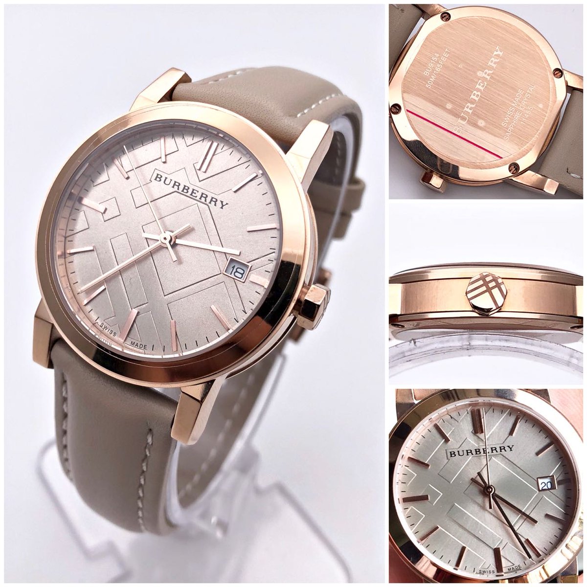 FBloggers11's tweet image. *Burberry*
* BU 9154
* For her
* 7A
* Original model
* Feature:
-Date indicator
-Swiss Quartz Movement
-Heavy leather strap 
-Heavy Quality
💯 *JAPANESE MACHINERY*
🌟 *Price- Rs 2350/-**🌟

**With Brand  box**

**Same day Ship*
**Free_shipp*
📲 What&apos;s app-9990624415
@FBloggers11