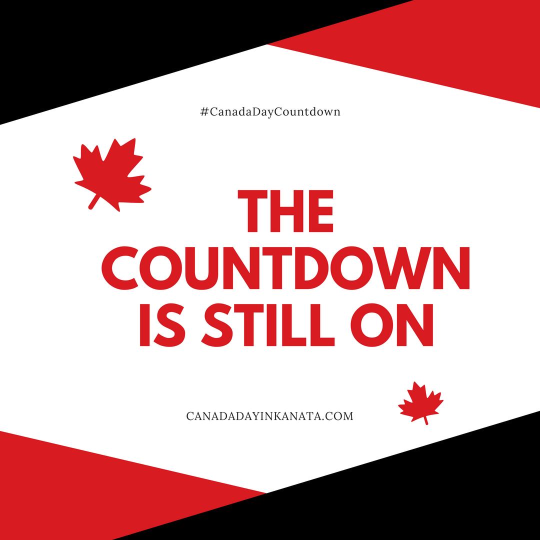 CanadaDayKanata's tweet photo. 6 days left until Canada Day. Who’s getting excited? ✋ #CDK2018 #CanadaDayCountdown https://t.co/cCCE5K4h09