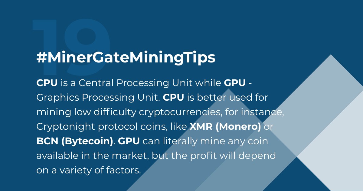 MinerGate's tweet image. Welcome #mining tip #19! goo.gl/eYrgHX
@Bytecoin_BCN @monero 

#MinerGateMiningTips #MiningTips #Tips #UsefulTips #Cryprocurrency #MiningPool #Security #SecurityTips #profit #miningtip #GPUmining #tip #CPUmining #GPU #CPU #BCN #Bytecoin #XMR #Monero