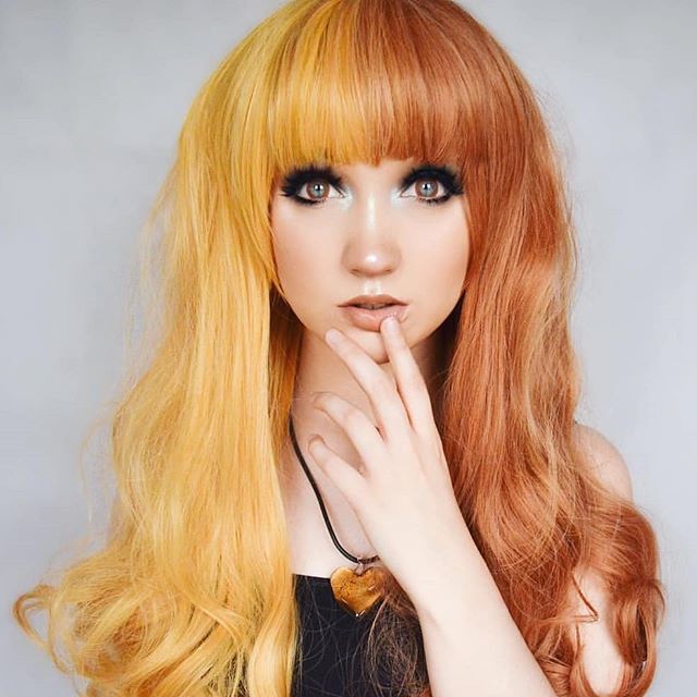 lushwigs's tweet photo. Beautiful @suezochan in #splitcolourwig Treacle Treat 😍 she is absolutely gorgeous in this!
Available now... #lushwigs #lushhair #brighthair #yellowwig #yellowhair #orangehair #orangewig #mua #wig #wigs #wigaddict #lushwigstreacletreat https://t.co/pvvbyr3tTm