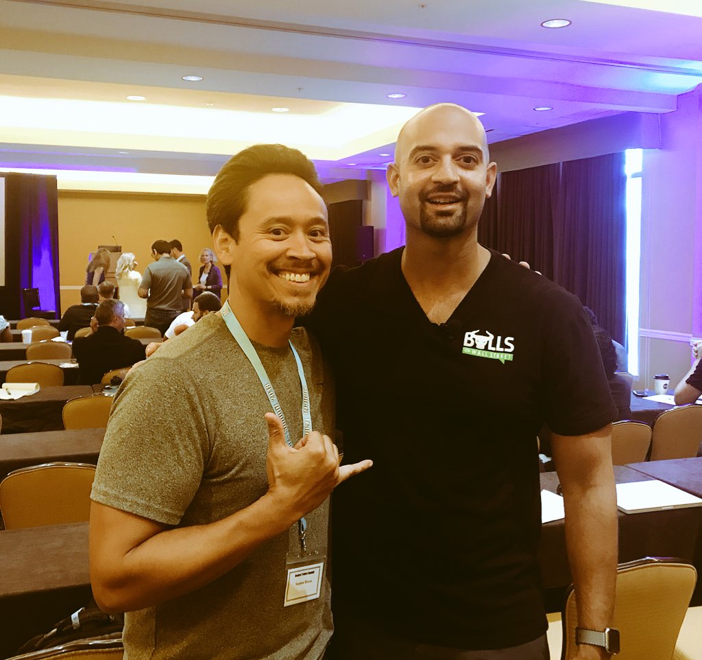 RiveraTribe823's tweet photo. Thanks again @kunal00 for your hospitality after the #MTS2018! You da Man! “If it ain’t tight, it ain’t right!”📈📉👀🧠🗝🤙🏽
#bullsonwallstreet #ORB #DataCollection #TradingMomentum #TightPatternsClean https://t.co/ELbK0jLNeH