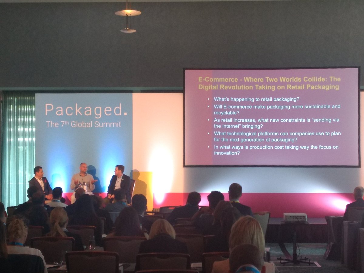 Packaged_Summit's tweet photo. And to end day 1, an exciting panel discussion with @Decathlon, @tetrapak and @CP_News on the challenges of e-commerce and how to adapt #Packaged2018 #ecommerce #packaging https://t.co/rcZimky5Su