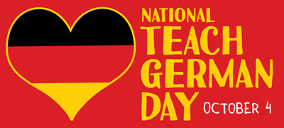 AATGOnline's tweet photo. Get ready to celebrate German teaching and learning--the 2nd annual national TEACH GERMAN Day is Thursday, October 4. Request a TEACH GERMAN Day Kit on the AATG website: https://t.co/SpSMw4eLw9 https://t.co/MCiNJjvBq4