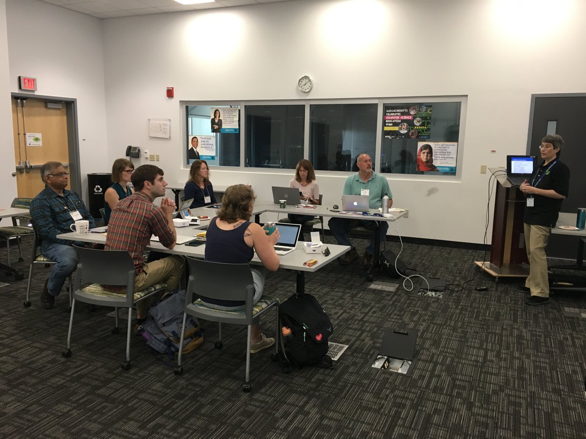 CAITE6's tweet photo. Two @mobilecsp PD sites in Mass. link up today to create AP accounts and select Mobile CSP syllabus. 7 teachers in Holyoke and 13 in Framingham. #APCSP @MITAppInventor #CSforALL #GoogleEDU @MGHPCC @FraminghamU @umasscs https://t.co/ggD3zhym7S