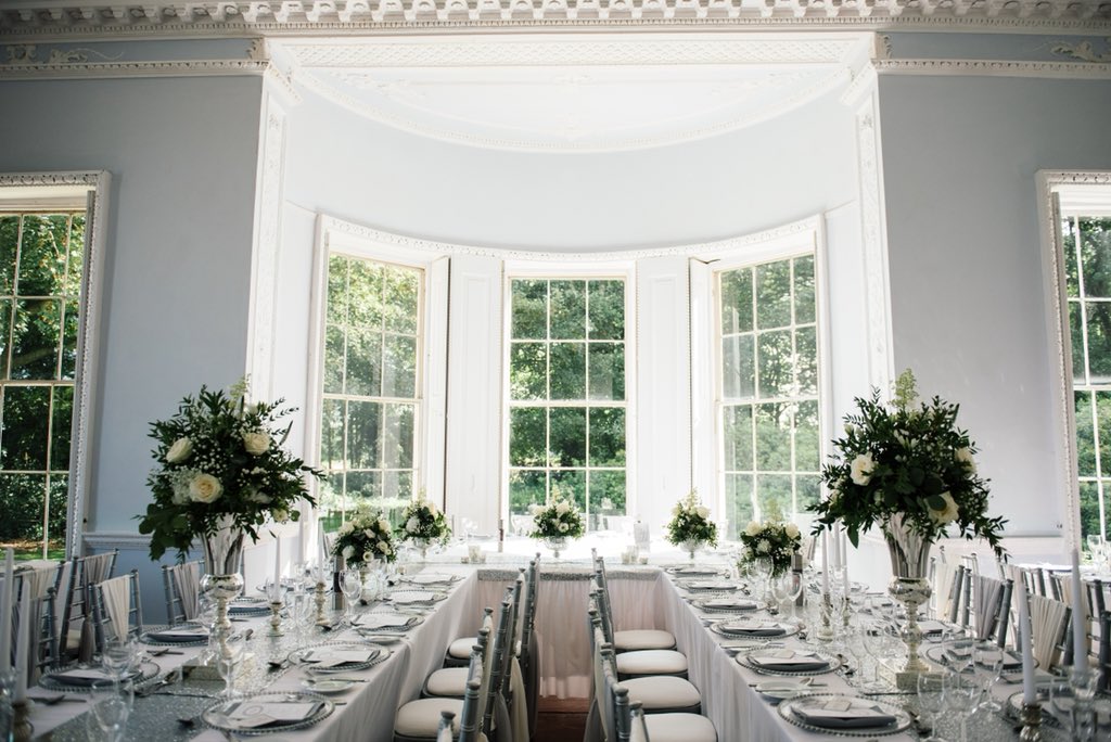 Our long table set up is a great way to hold a larger number of guests.
<a href="/StevesPhoto/">Stephen Sutton</a> #weddingbreakfast #banquet #beourguest #weddingflowers #countryweddingvenue #somerfordhall #staffordshire