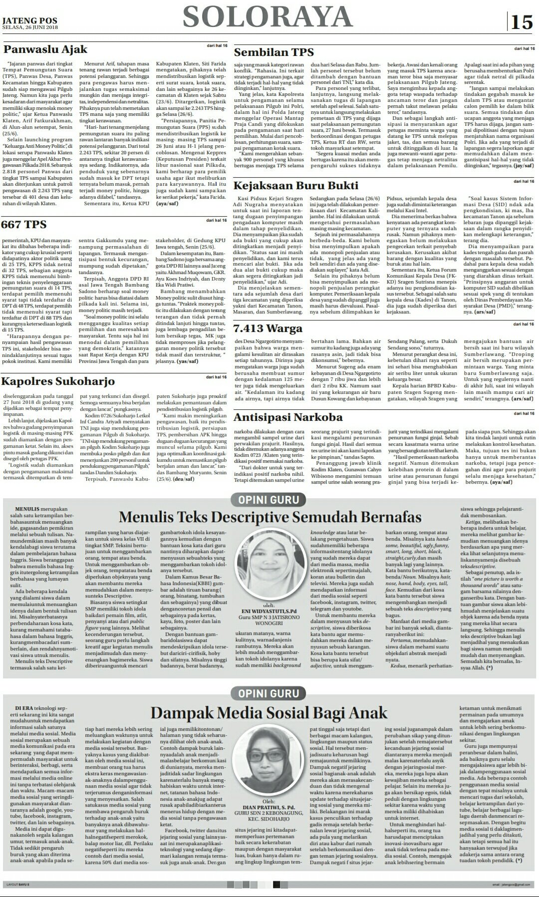 Contoh Paragraf Opini Tentang Lingkungan Belajar Cara