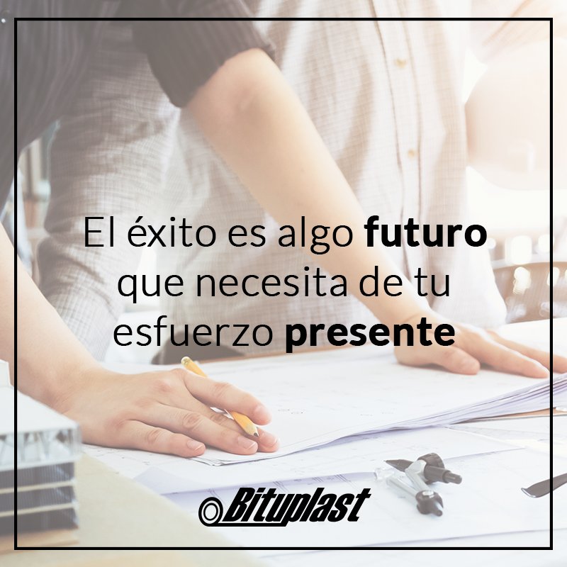 El éxito es un camino, no un destino y trazarlo depende del esfuerzo que hagas hoy.

¡Enfócate en el hoy y permite que tu éxito se refleje mañana!

#SomosBituplast #Exito #Impermeabilizacion #WaterproofMembrane