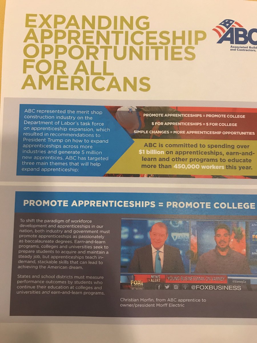 Excited to spend this Legislative Week raising the profile of #apprenticeships with policymakers! #ABCMeritShopPr… - crowd.cc/s/1T1RG