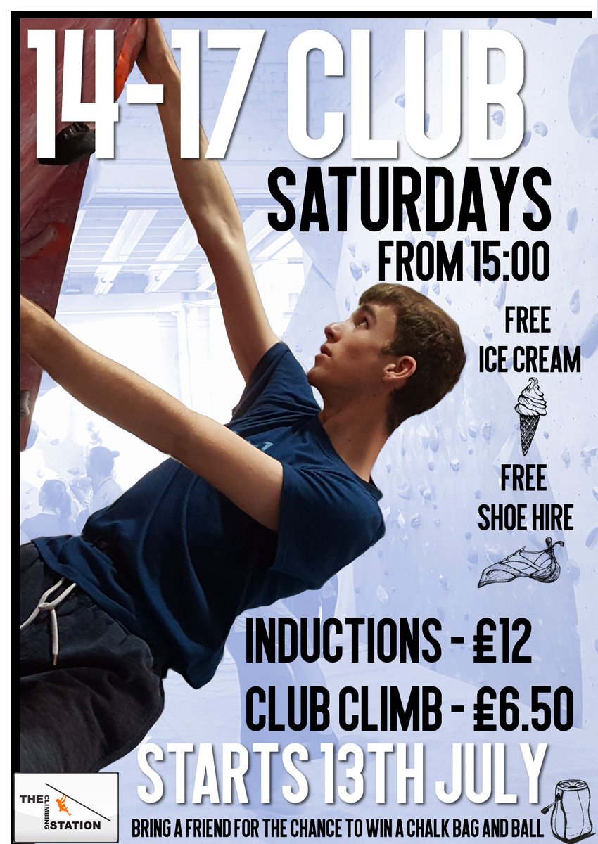 New Summer Holiday club for 14-17 yr olds.

@YouthOfLough <a href="/CharnwoodColl/">Charnwood College</a> @Lborocollege <a href="/delisleacademy/">De Lisle College</a> <a href="/LimehurstAc/">Limehurst Academy</a> #loughborough #loughboroughyouth #summerholidays #indoorclimbing #climbing #bouldering
