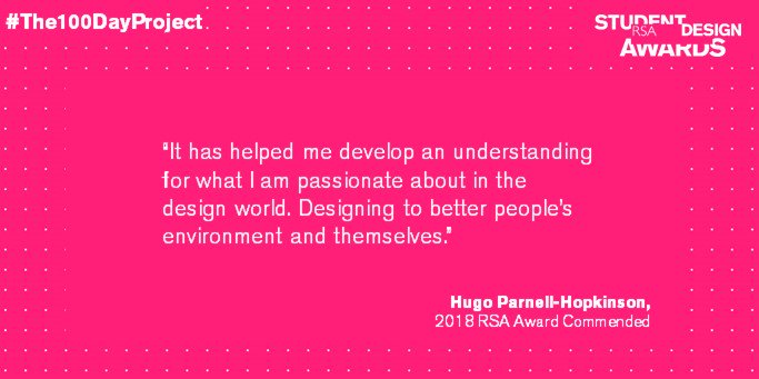 RSADesignAwards's tweet photo. Sometimes design is about understanding yourself as well - here's #The100DayProject quote about it https://t.co/yKeeior4jr