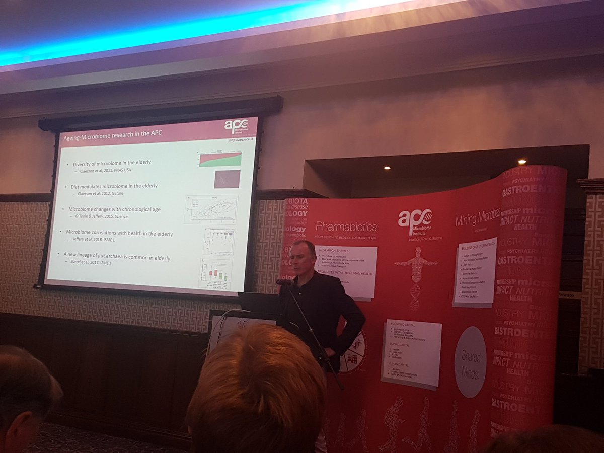 Pharmabiotic's tweet photo. Paul O'Toole #microbiomeireland speaking at #IHMC2018 pre-conference #translatingmicrobiomescience https://t.co/kwIV9ys54p