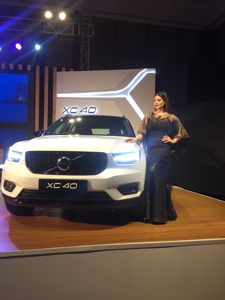 rahulgroover's tweet photo. The all new #volvoxc40 ! #Ahmedabad #eventguy #zareenkhan https://t.co/uJRS0KzJbP