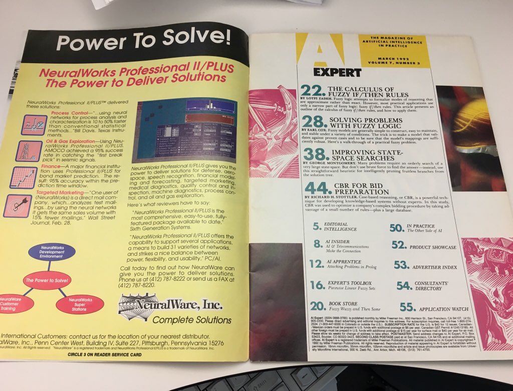 Table of Contents for March 1992 AI Expert magazine