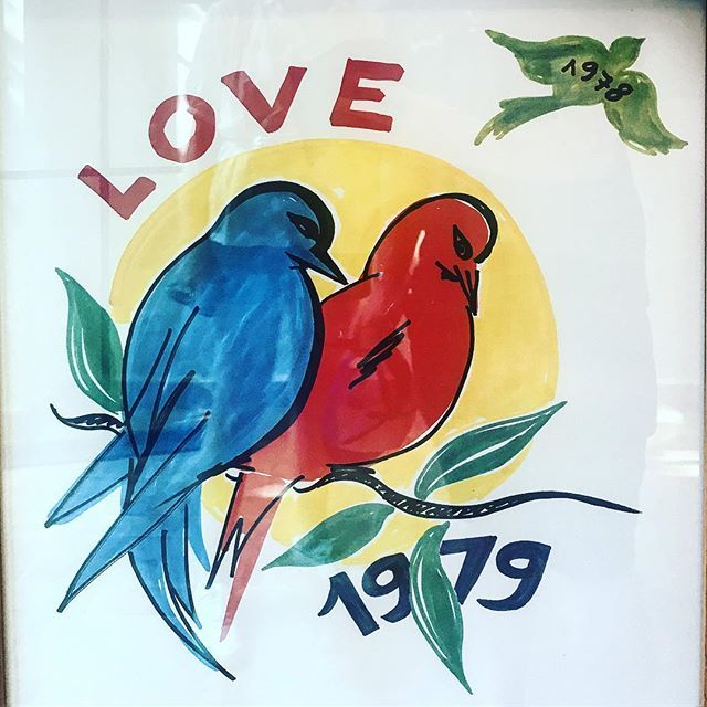 CptRJones's tweet photo. In 1979 @sophieellisbextor and I were both born 4 days apart. Today we celebrate our 13th year of marriage. Just saw this painting at the #yvessaintlaurent museum in #marrekesh which says it all. ππ²π¦ https://t.co/TmVwwkJDtS https://t.co/T1hxYyosmi
