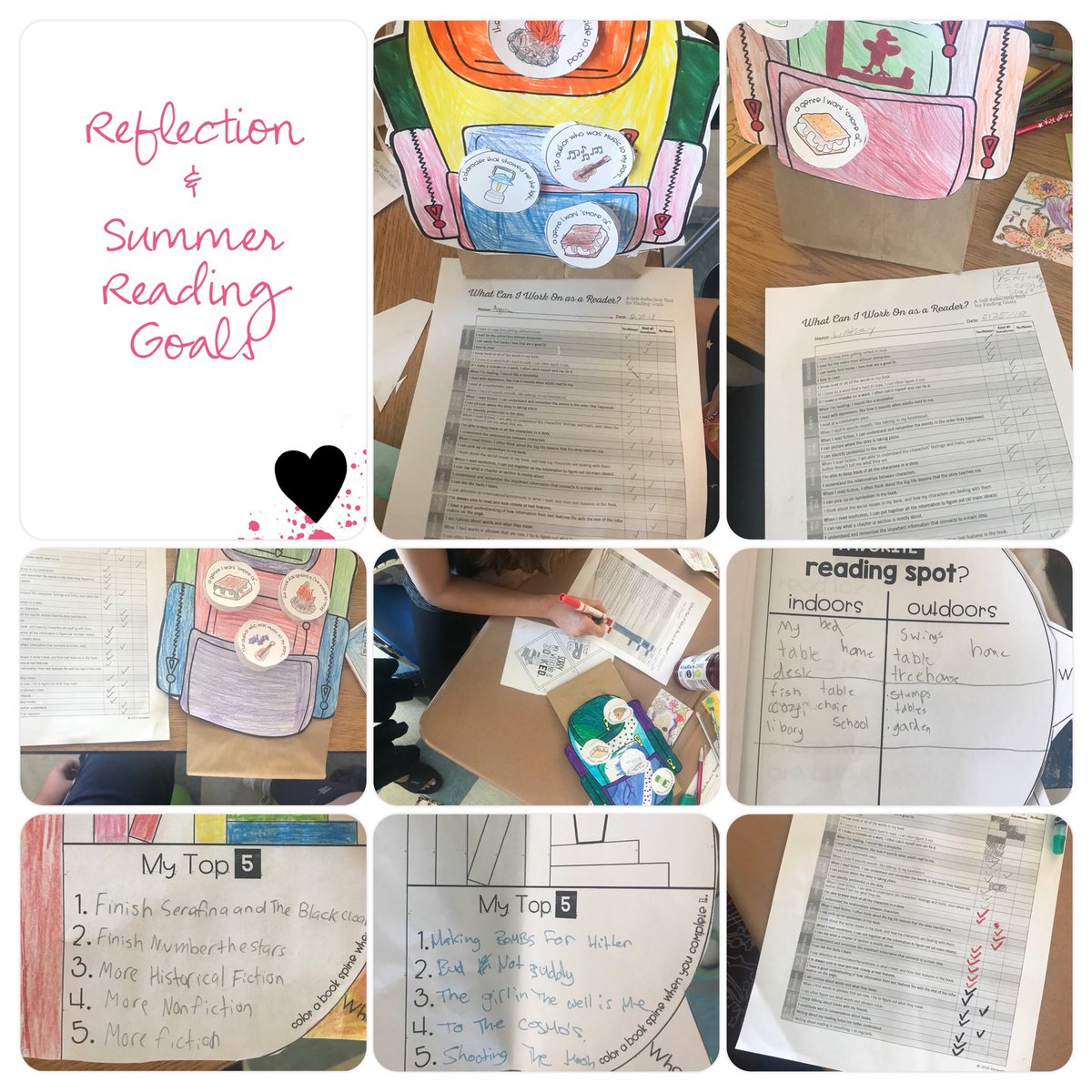 MrsCBonnell's tweet image. Ask me what’s in my summer reading “backpack”.  #reflection #goals #mysummerisBOOKED