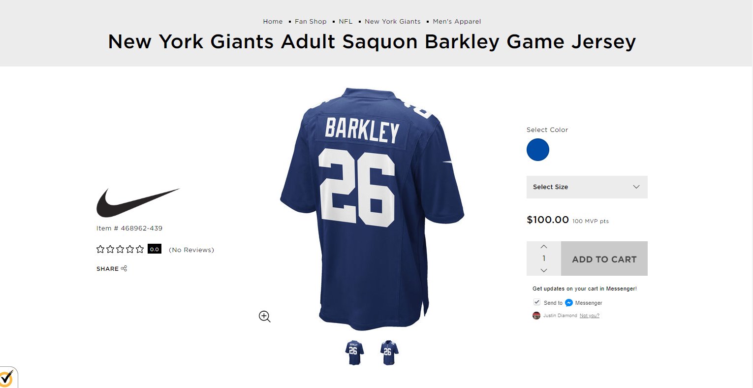 saquon barkley jersey modells