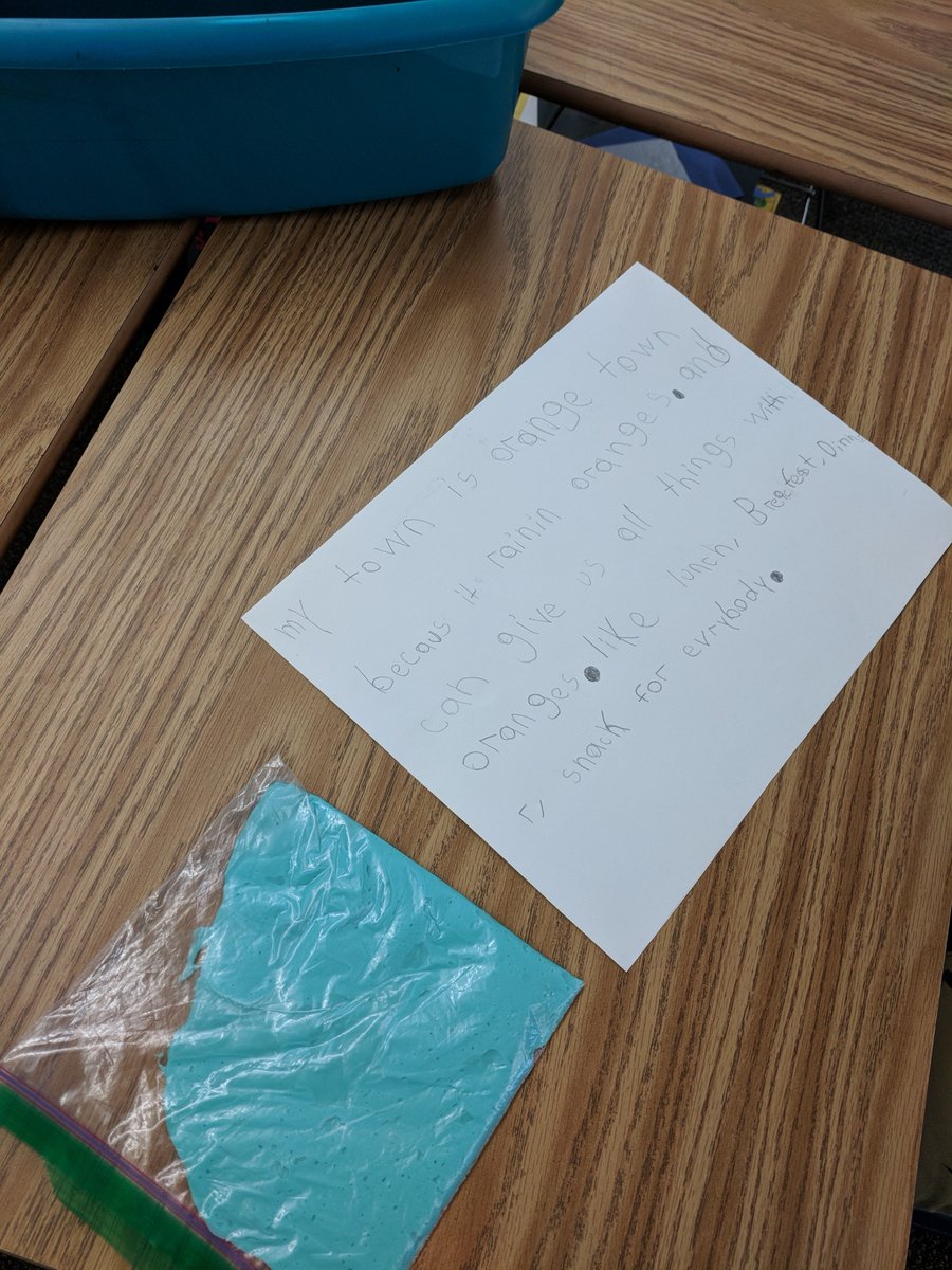 mrsvccarter's tweet photo. The SAGE K blog is experiencing some difficulties, but here are our activities for the day! We talked about 'extreme weather' today after reading Bartholomew and the Oobleck and Cloudy with a Chance of Meatballs! 5 of 5 #SAGESummerFun @EASAGE_CFB https://t.co/U5GdmGc6oA