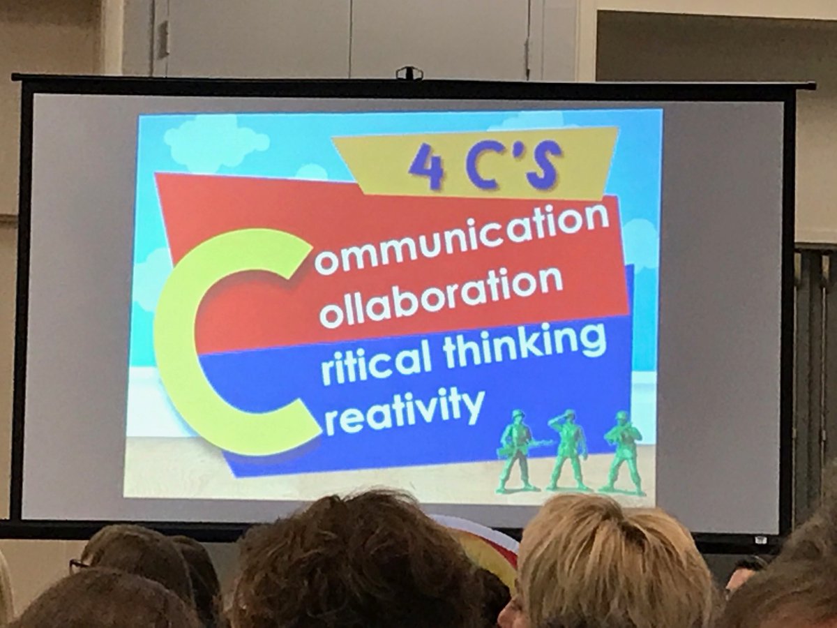plnaugle's tweet photo. Do all of your lessons include the 4Cs? #4thchat @getyourteachon @hopekingteach #getyourteachon #GYTO18 @JPPSS #ISTE18 https://t.co/EzUNBqp2Xu