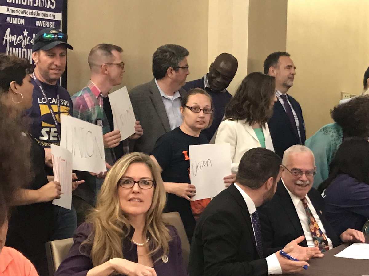 maLiUNA's tweet photo. Today's #MemberMonday goes to the #Didlake workers who have been on strike for 5 weeks because they are determined to have their employer recognize them as #union members represented by #LIUNA #Local572. Samantha recently represented the workers on a panel with @SEIUVA512 https://t.co/pBsgnNXRfW