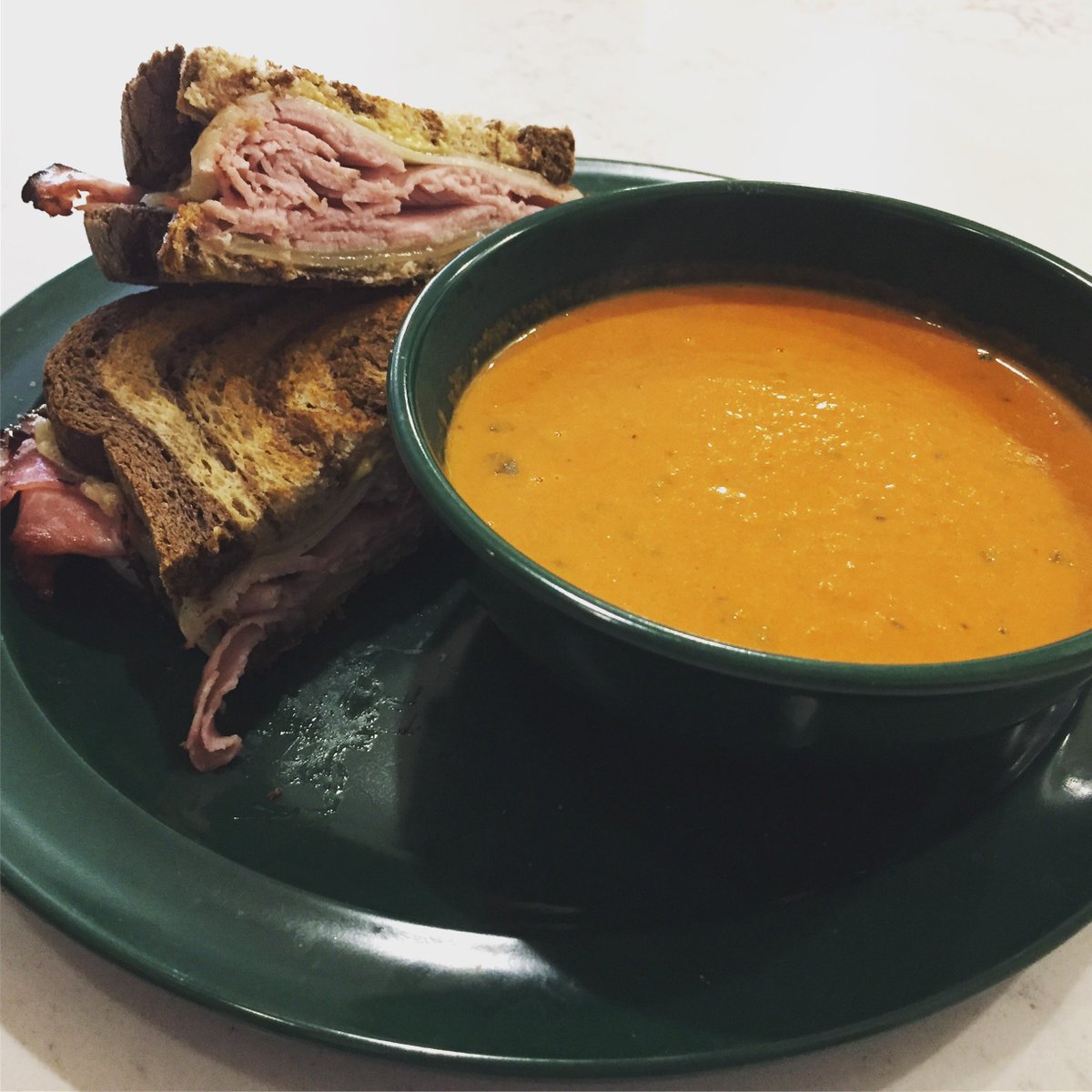 MXMarket2's tweet photo. Lunch Special of the Day: Ham &amp; Gruyere w/ Dijon Mustard on Rye, side of Tomato Basil Soup #nomnomnom #coloradosprings #colorado #downtowncos #downtowncoloradosprings #MXmarket #food #foodie #foodporn #olympiccityusa #visitcos #visitcolorado #visitcos #delicious #MondayMotivation https://t.co/5mXTyx3h4O