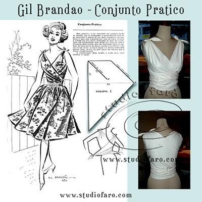 studiofaro's tweet photo. This one is ideal for your first self-draft vintage style. Pattern Puzzle - Gil Brandao Conjunto Pratico https://t.co/oTMJm9Jtl5 No block required for this flattering bodice. #selfdraft #vintagestyle #studiofaro #studiofaroau #wellsuitedblog https://t.co/qYYG2GudJb