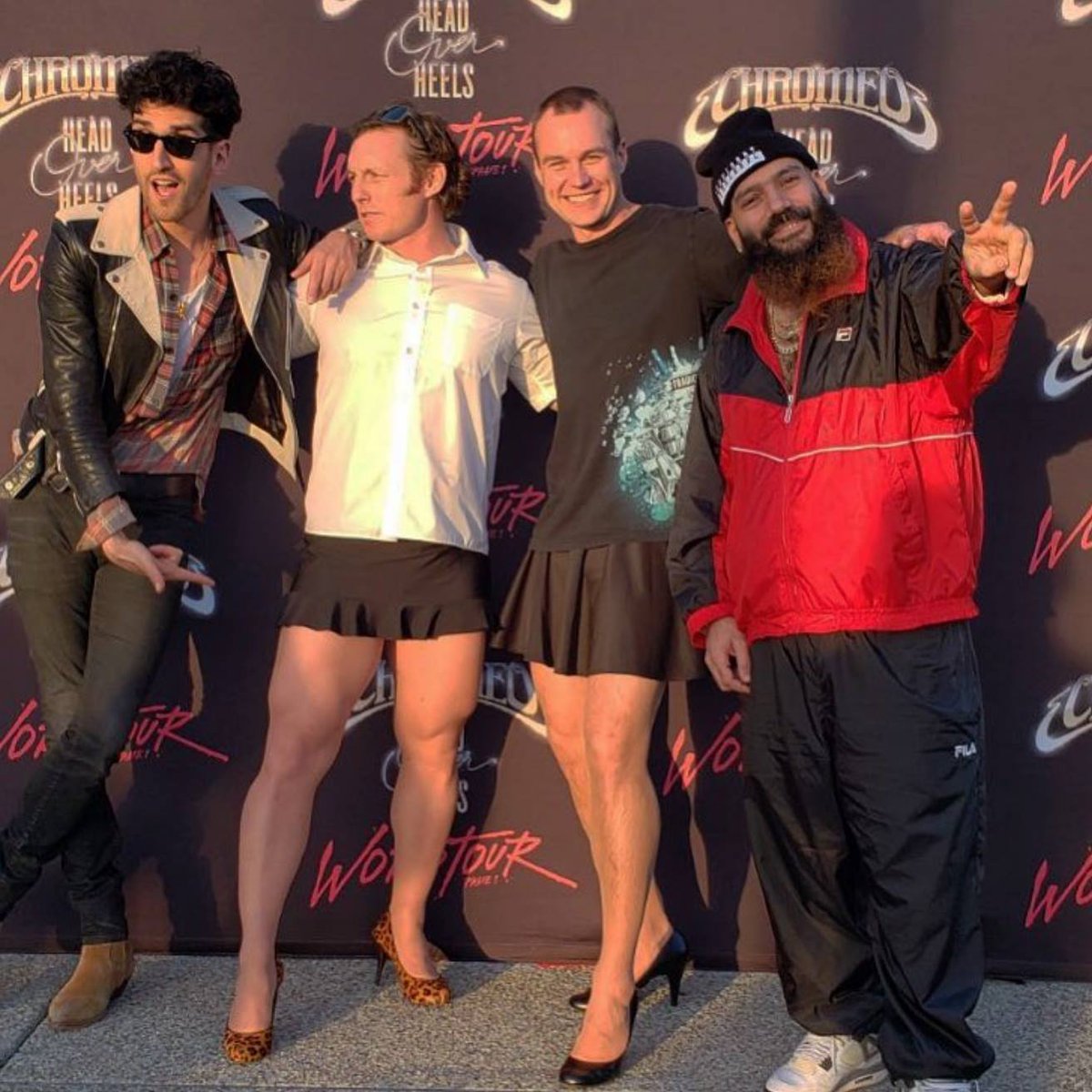 cidentertainmnt's tweet photo. Casual Monday with Dave 1 and P-Thug. See you in Minneapolis tonight, Kansas City tomorrow, and #FunkOnTheRocks Thursday! πΊπ πΆ (π·: @Chromeo) https://t.co/OCUJNByBUd