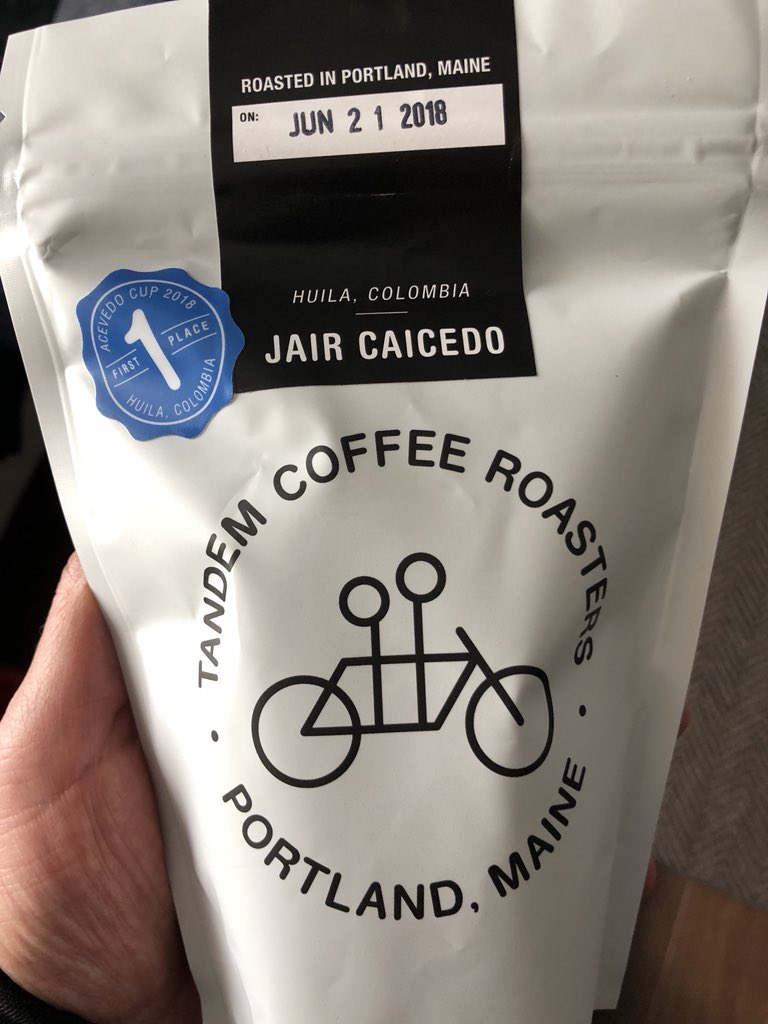 Thank you @Tandem_Coffee for your always expertly sourced and perfectly roasted beans. Loving the Jair Caicedo!