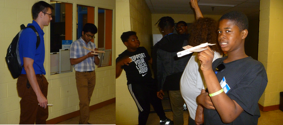famesusa's tweet photo. FAMES® #STEM Program .@BGCGW RE14: Dr @theBecnel + Edward Klapper, Shivam Soni, Ryan Turlik, @UMDAero @ClarkSchool teaching aerodynamics @BGCGW.  Thank you Andrew, Edward, Shivam and Ryan for your time and support. #SummerOfSTEM  #stemafterschool https://t.co/UC2N4iyZSy