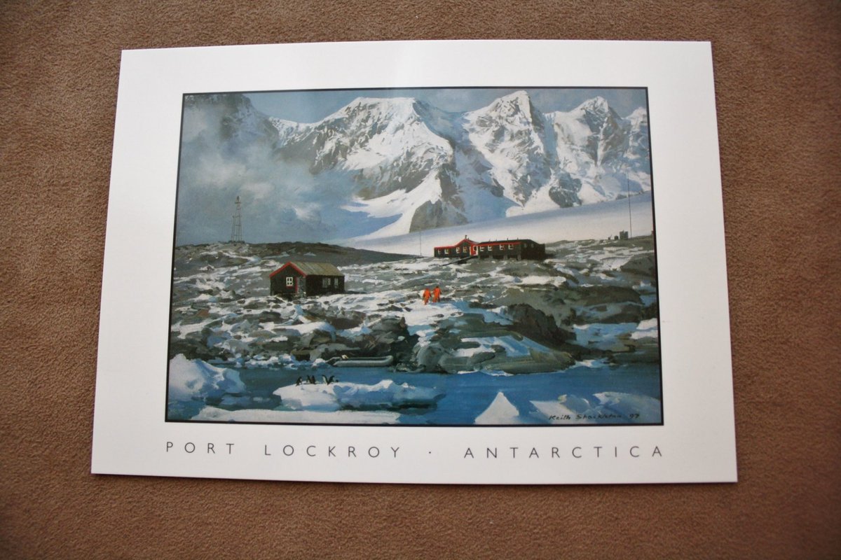sueforgetmenot's tweet image. Port Lockroy Antartica 1970s Original Postcard Unused, Free Ship tuppu.net/700581ce #BluetreeSewingStudio #Etsy #KeithShackleton