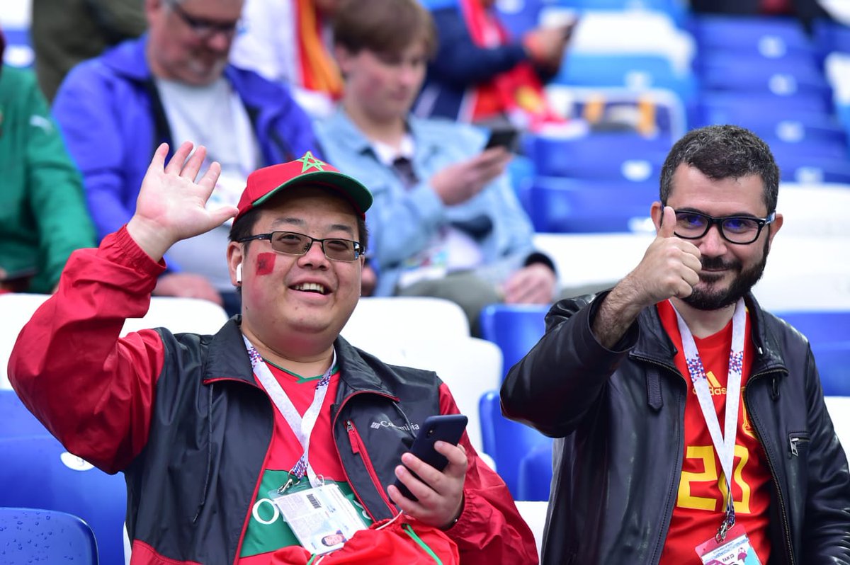 2MInteractive's tweet photo. #DimaMaghreb⁠⁠⁠ ⁠⁠#ESPMAR  #dimamaghrib    #ديما_مغرب #المغرب_اسبانيا    #WorldCup #كأس_العالم #كأس_العالم_2018   

Magnifiques clichés pris il y a quelques instants au stade de #Kaliningrad ! Allez #MAR ! https://t.co/TV68wggh5P