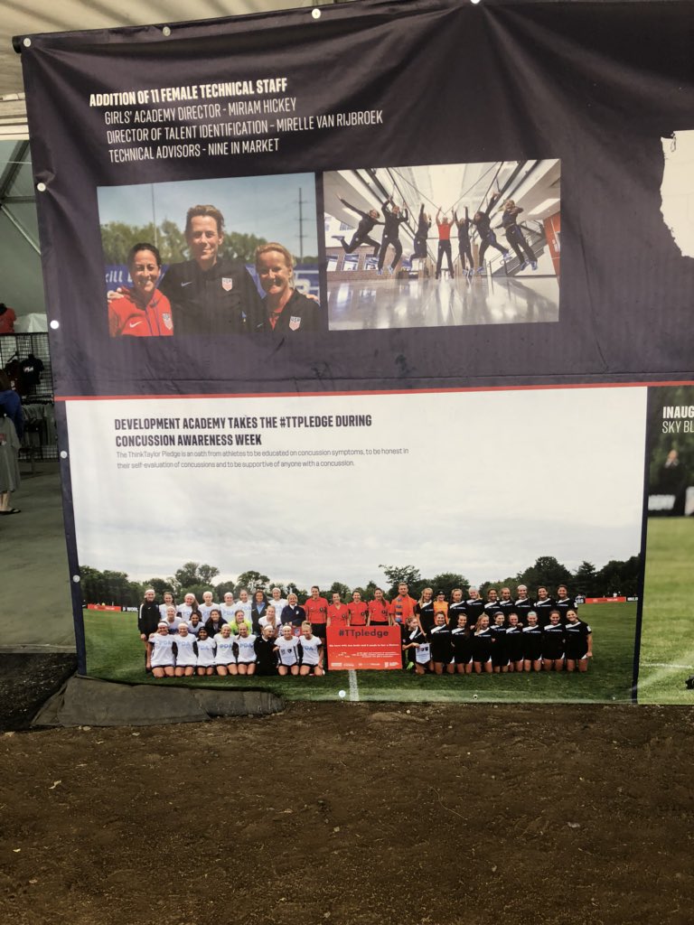 GeorgeChiampas's tweet image. Keeping our @ussoccer_acad players coaches and referees aware of our #TTPledge regarding concussions elevating player safety @TaylorTwellman @ussoccer @JulieFoudy