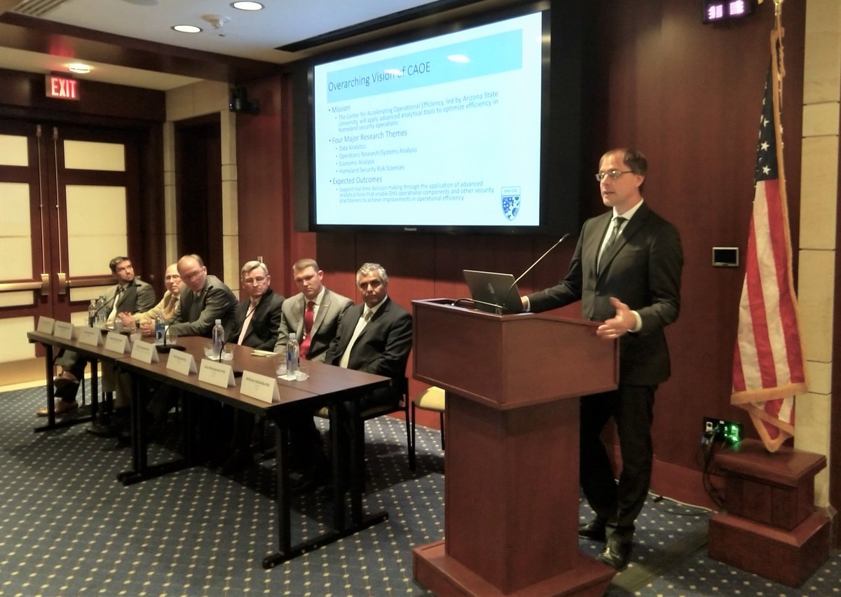 CAOE Director Ross Maciejewski at the Congressional Briefing on the <a href="/DHSgov/">Homeland Security</a> Centers of Excellence Program