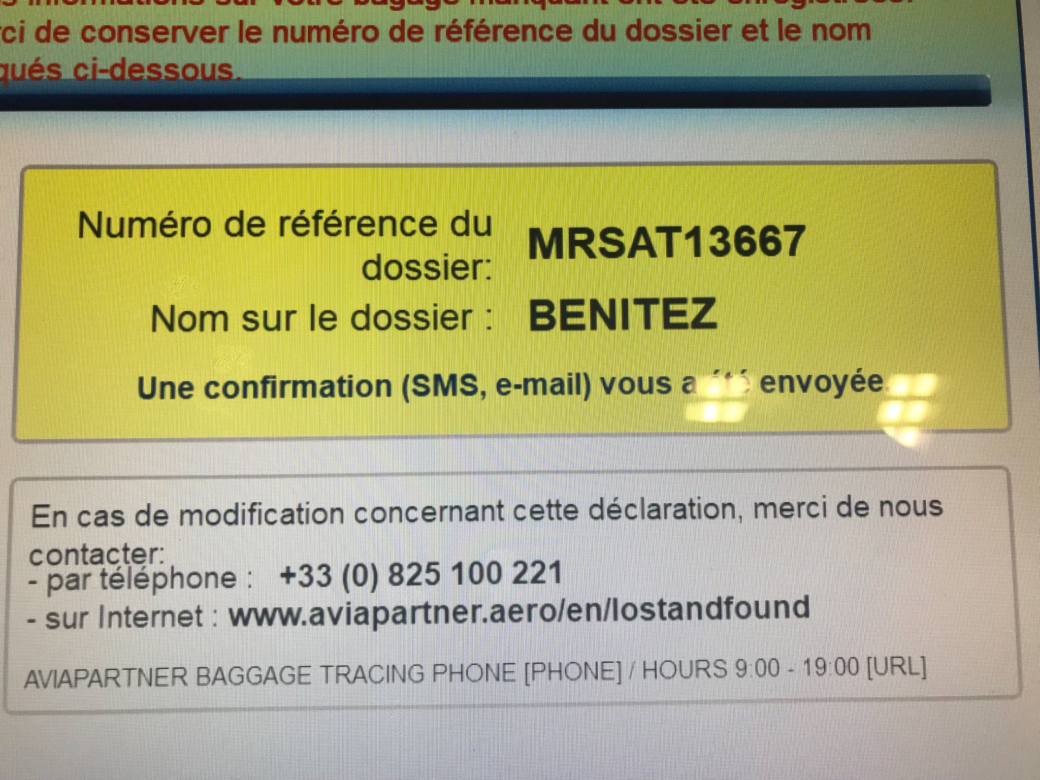 aviapartner baggage tracing