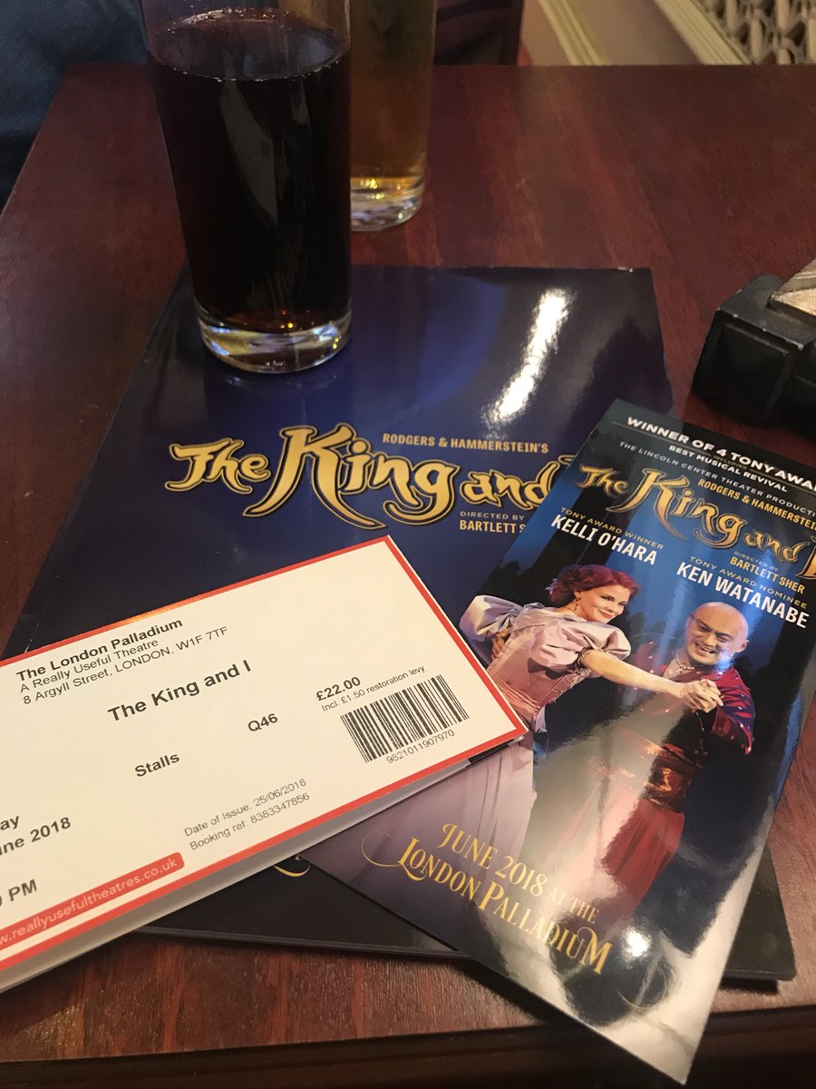 It’s ok. I’ve only waited my whole life to see Kelli O’hara perform in a show. And now I’m here. #KingandIWestEnd @kelliohara #londonpalladium